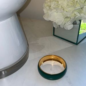J. Crew chunky green bangle bracelet